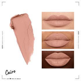 NYX PROFESSIONAL MAKEUP swatch showing creamy texture and buildable matte color payoff