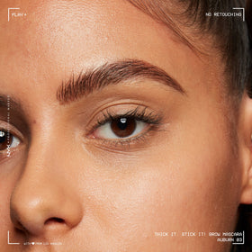 NYX PROFESSIONAL MAKEUP before and after brows showing fuller, natural-looking results
