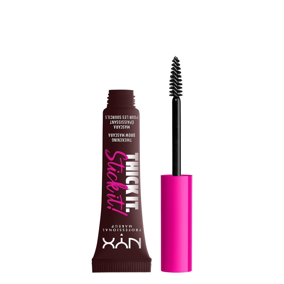 NYX PROFESSIONAL MAKEUP front packaging showing Espresso shade and benefits