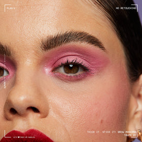 NYX PROFESSIONAL MAKEUP before-and-after brow image demonstrating fuller natural-looking brows