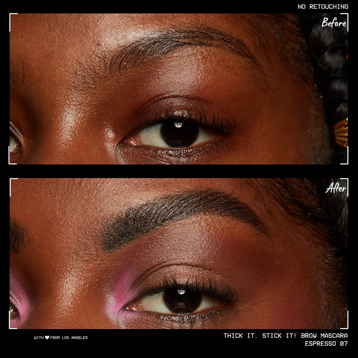 NYX PROFESSIONAL MAKEUP gel texture close-up highlighting fiber build-up