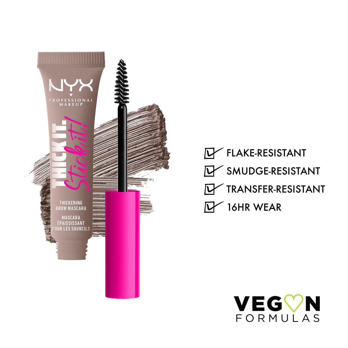 NYX PROFESSIONAL MAKEUP precision wand close-up for accurate brow shaping