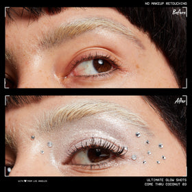 NYX PROFESSIONAL MAKEUP liquid texture swatch showing smooth shimmer