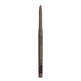 NYX Professional Makeup front packaging showing slate grey retractable pencil benefit: travel-ready