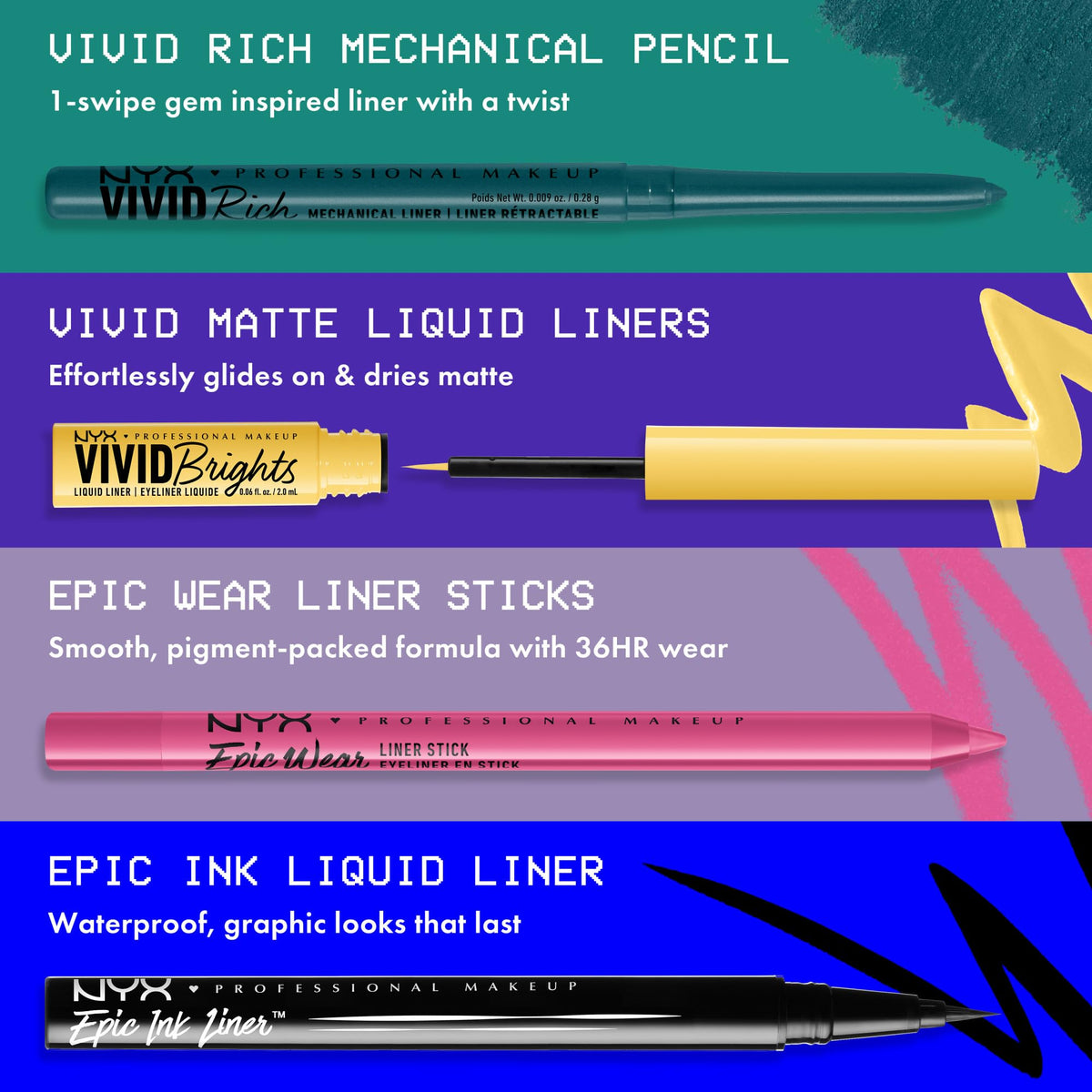 NYX Professional Makeup product label close-up highlighting shade name and ingredient clarity