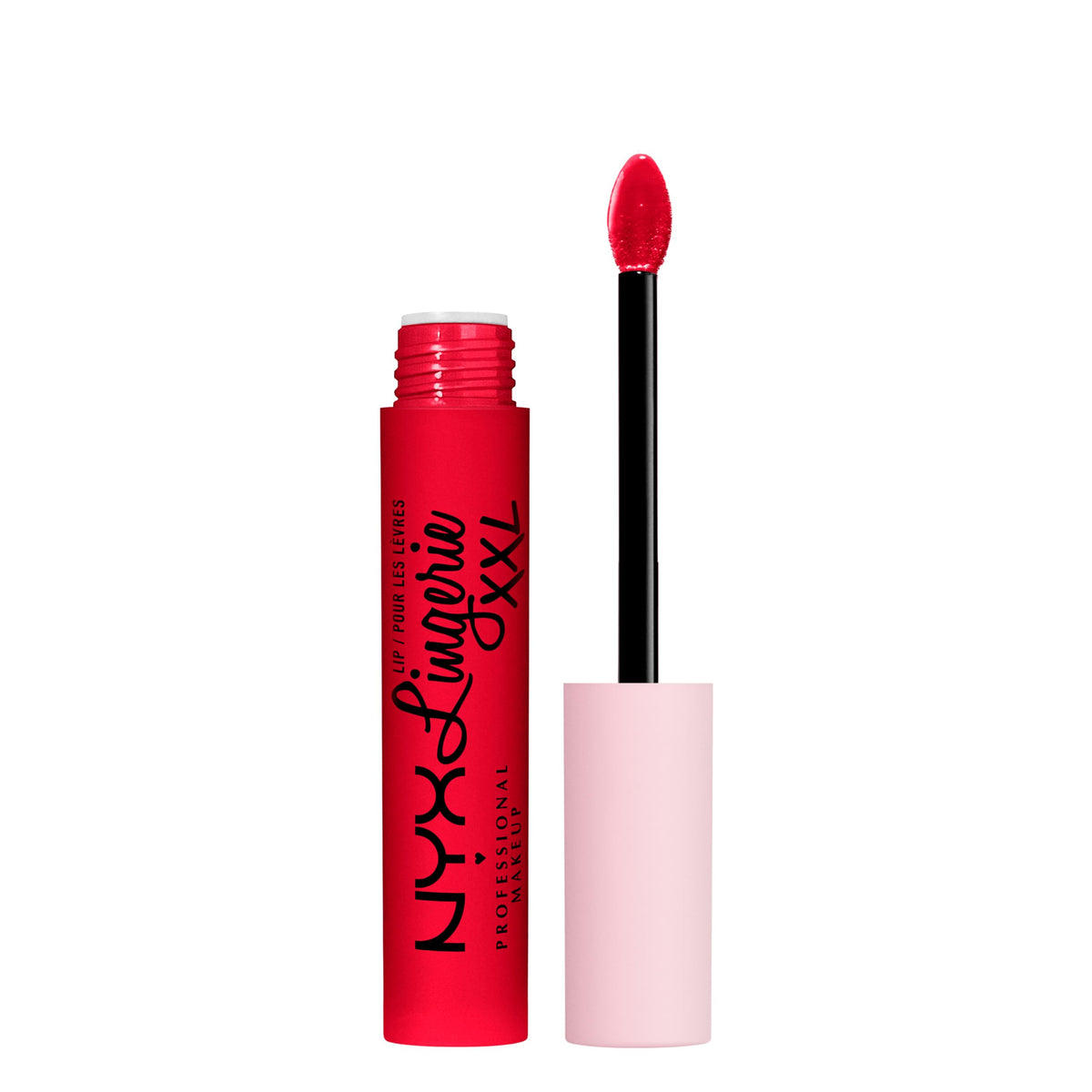 NYX PROFESSIONAL MAKEUP front packaging showing Untamable brick-red for confident wear