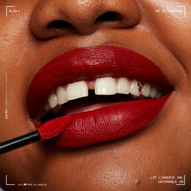 NYX PROFESSIONAL MAKEUP on model in lifestyle setting illustrating wearable longwear color