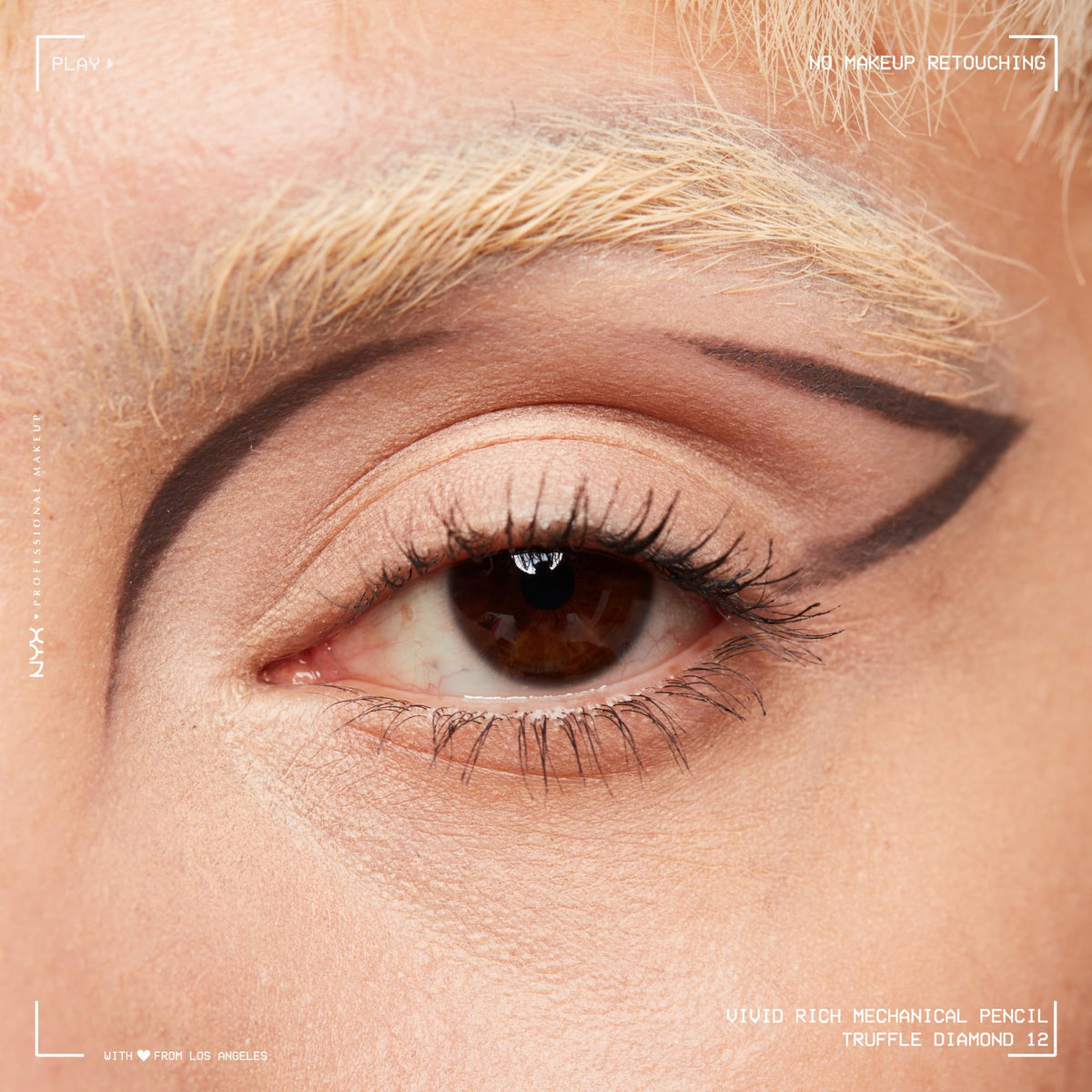 NYX PROFESSIONAL MAKEUP close-up of retractable tip texture, smooth creamy glide