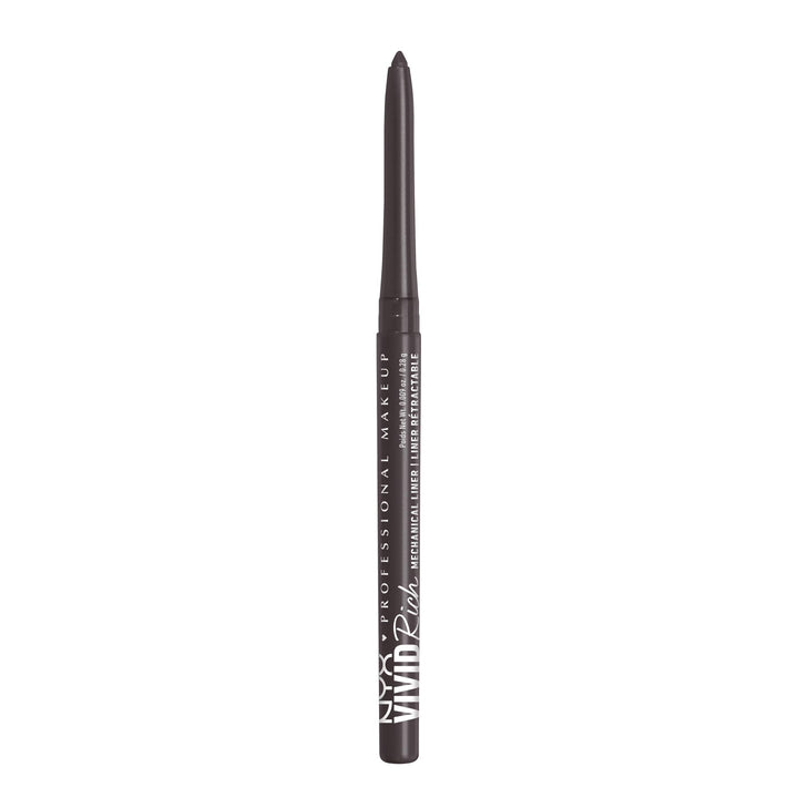 NYX PROFESSIONAL MAKEUP front packaging showing pencil and cap, clear color display