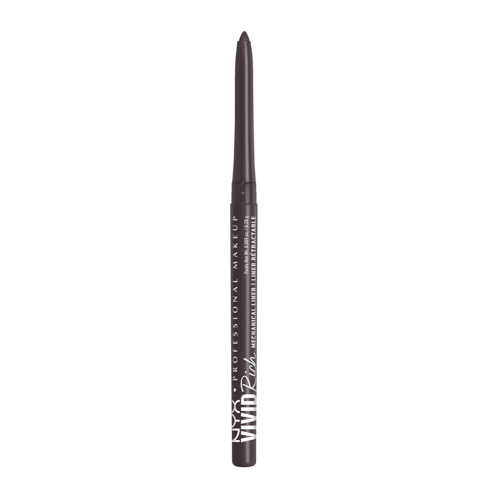 NYX PROFESSIONAL MAKEUP front packaging showing pencil and cap, clear color display