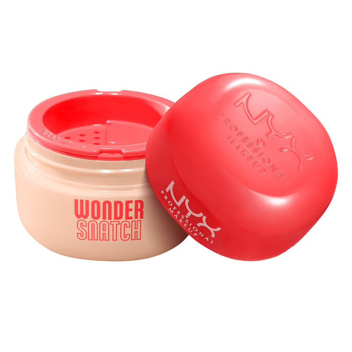 NYX PROFESSIONAL MAKEUP front packaging of Wonder Snatch Sugar Serve shows product name and shade benefit