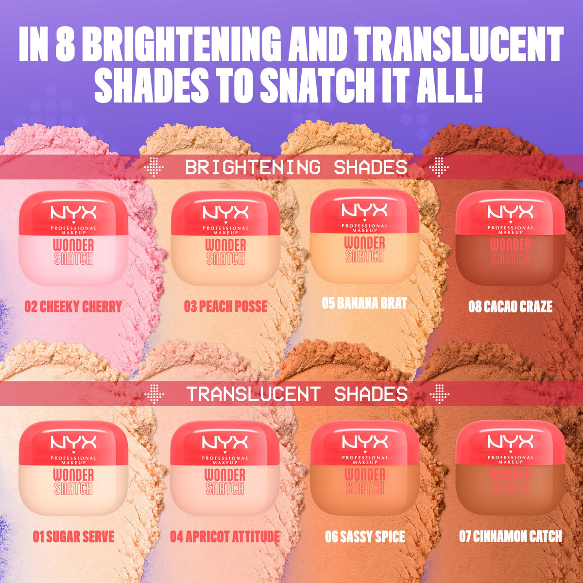 NYX Wonder Snatch label and ingredients highlighting peptides and green tea