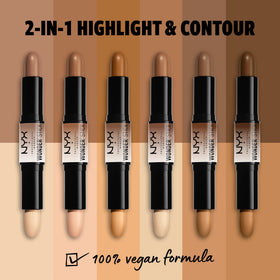 NYX PROFESSIONAL MAKEUP Wonder Stick closed showing both ends and travel-friendly design benefit