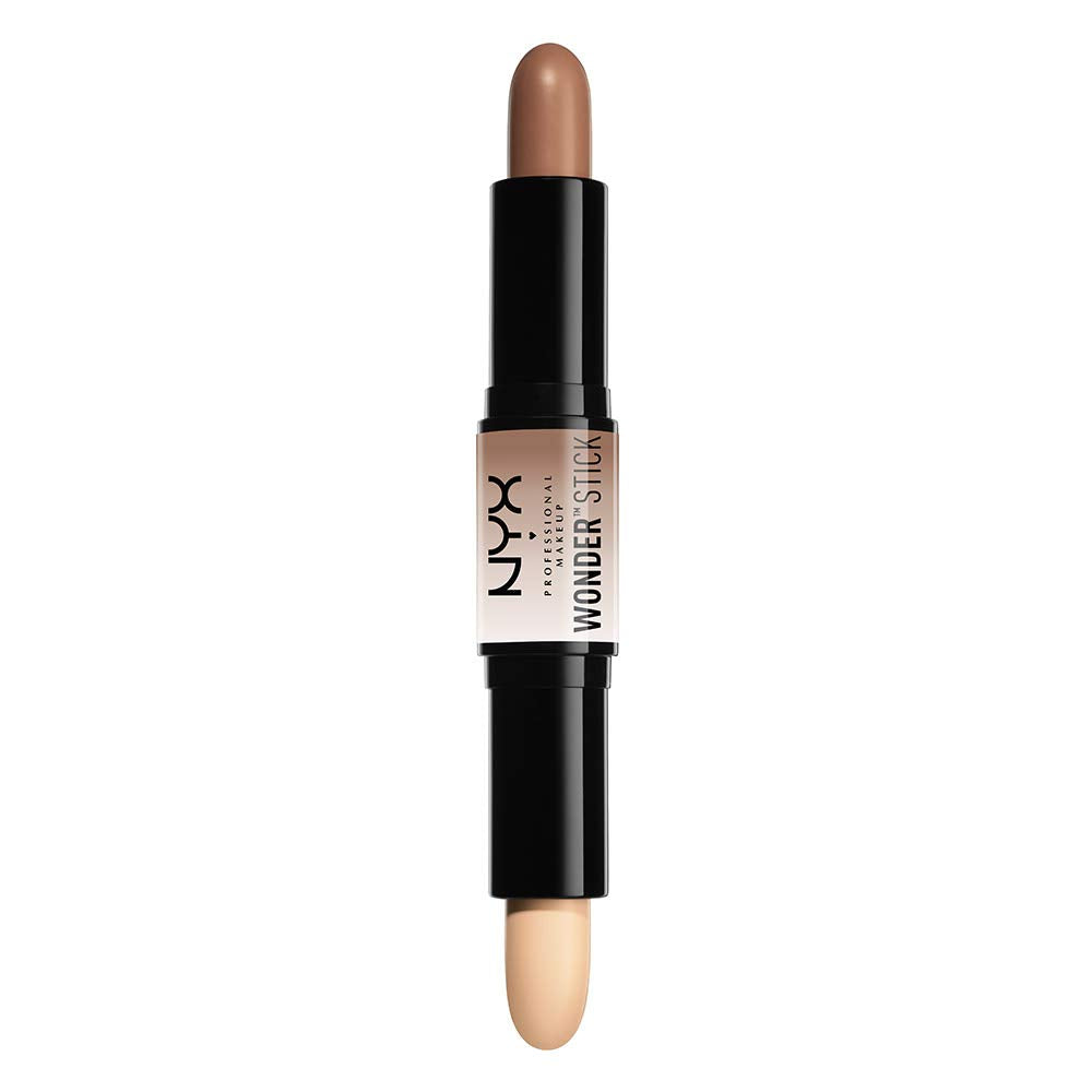 NYX PROFESSIONAL MAKEUP Wonder Stick front view showing packaging and dual shades for easy sculpting