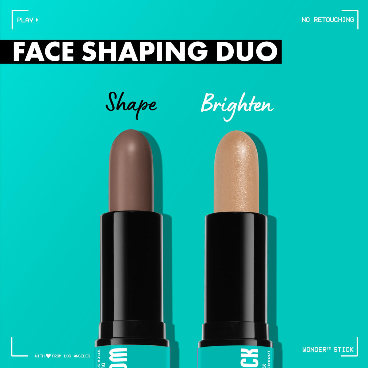 NYX PROFESSIONAL MAKEUP Wonder Stick close-up of both ends showing creamy applicators for precision