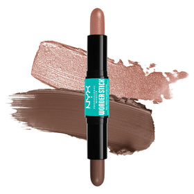 NYX PROFESSIONAL MAKEUP Wonder Stick front packaging shows dual-ended convenience and travel benefit