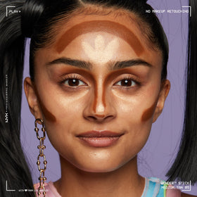 NYX Wonder Stick cream texture close-up showing smooth, blendable pigment for natural-looking sculpt