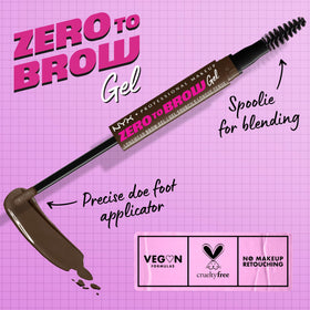 NYX PROFESSIONAL MAKEUP closeup of doe-foot applicator for precise hair-like strokes