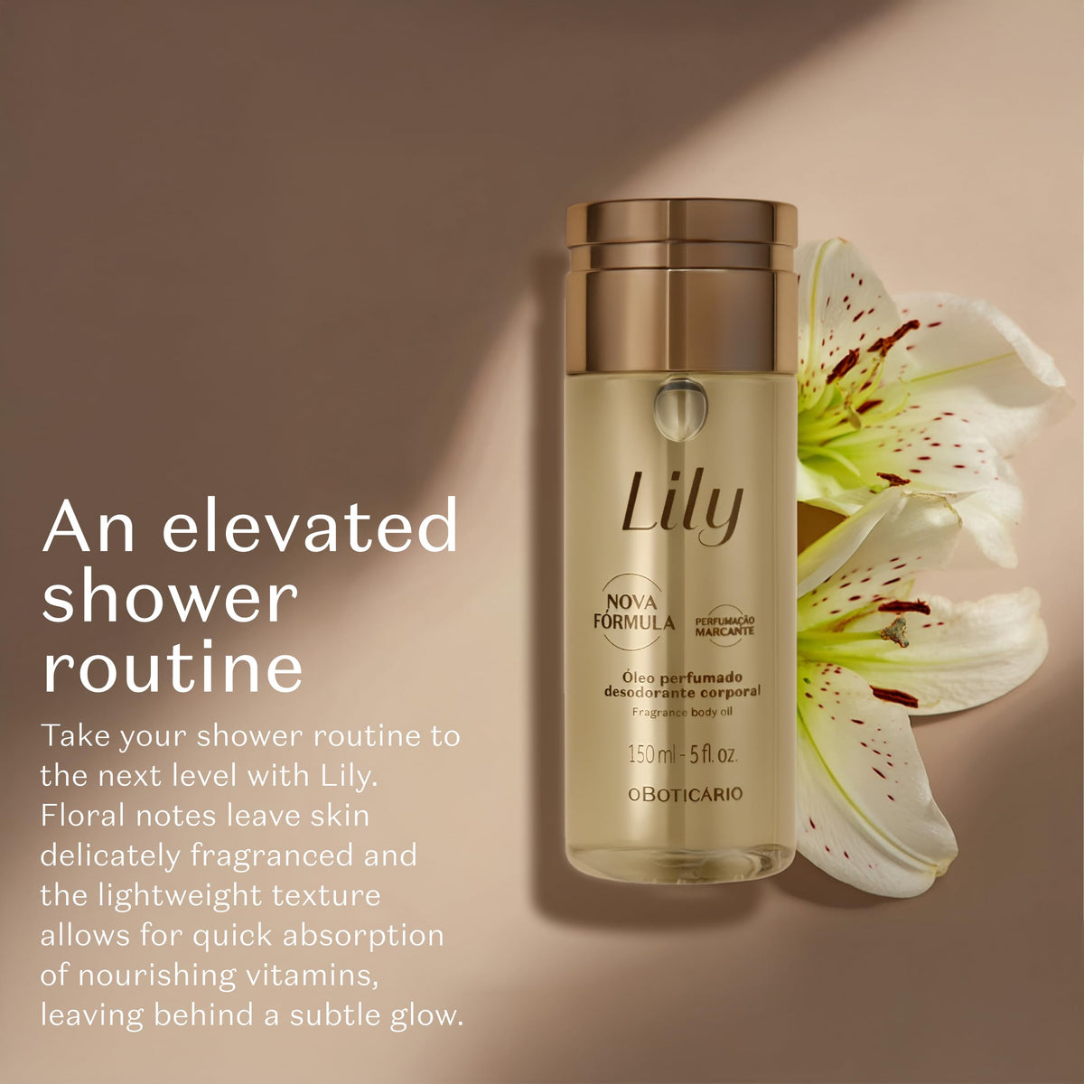 O BOTICARIO body oil used with gua sha tool showing tool glide and enhanced massage benefit: improved absorption