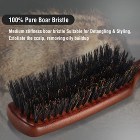O BRUSHZOO beech wood handle detail offering sturdy grip and natural feel