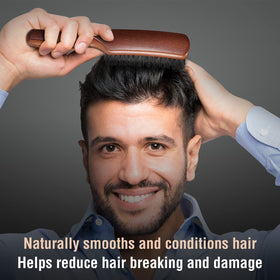 O BRUSHZOO brushing thin hair to lift roots and reduce flatness