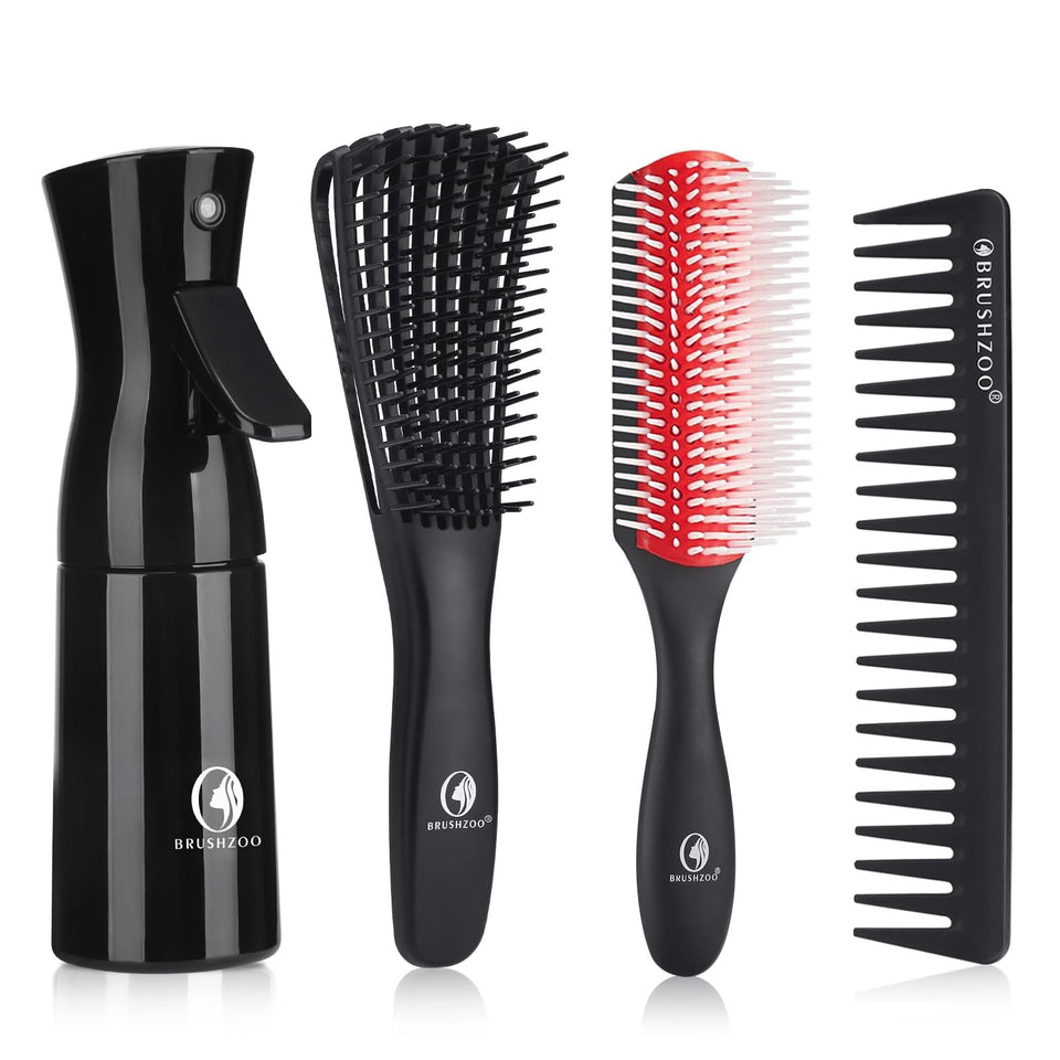 O BRUSHZOO kit front view showing all four tools and compact packaging benefit