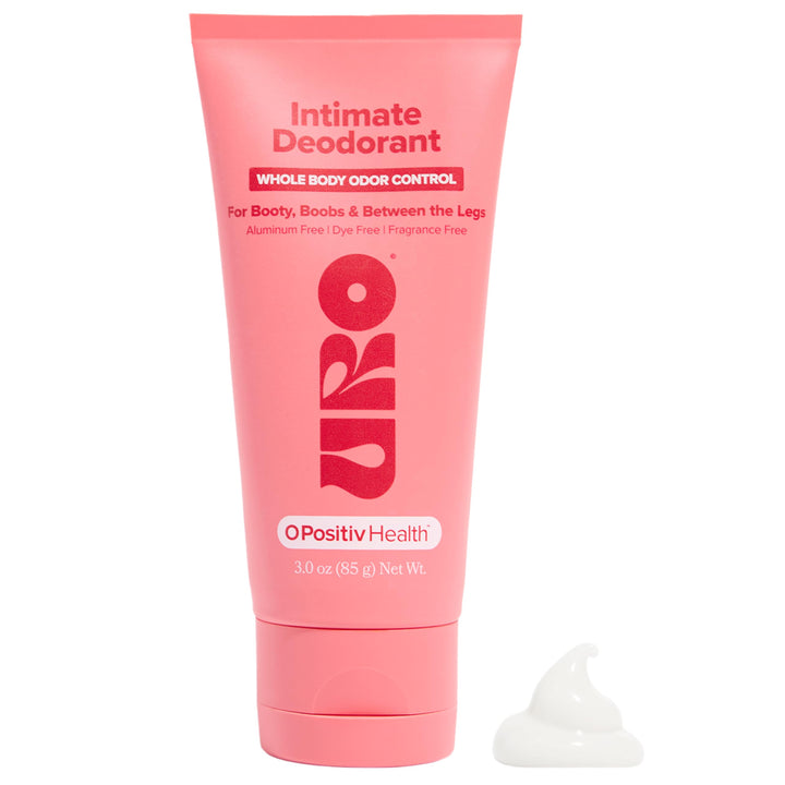 O Positiv URO front packaging showing tube and 3 oz size for convenience