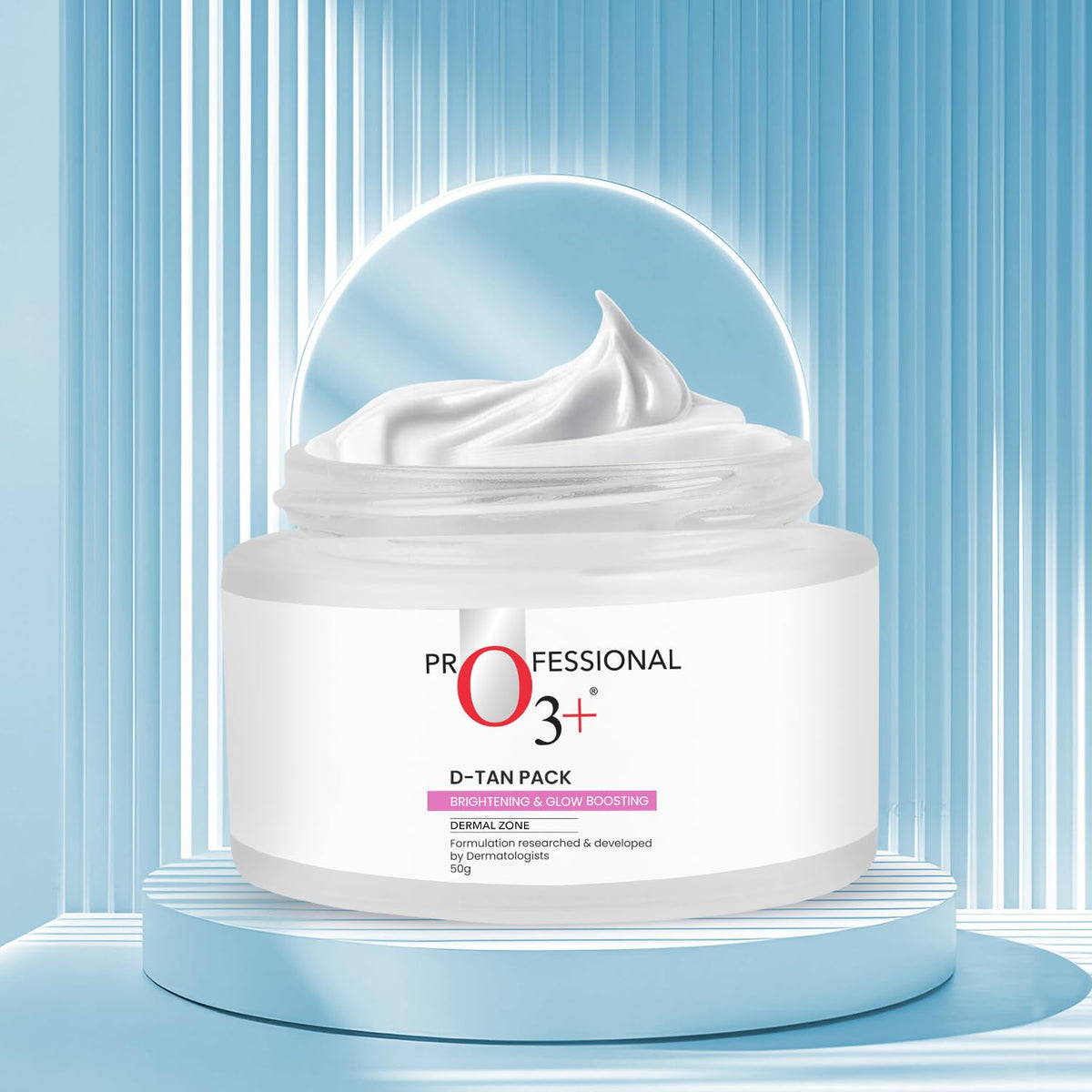 O3+ D-Tan being applied on hand demonstrating ease of use and cooling effect