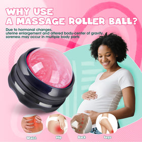OAKDOLCHE 360° massage roller ball detail, smooth surface for effective rolling relief