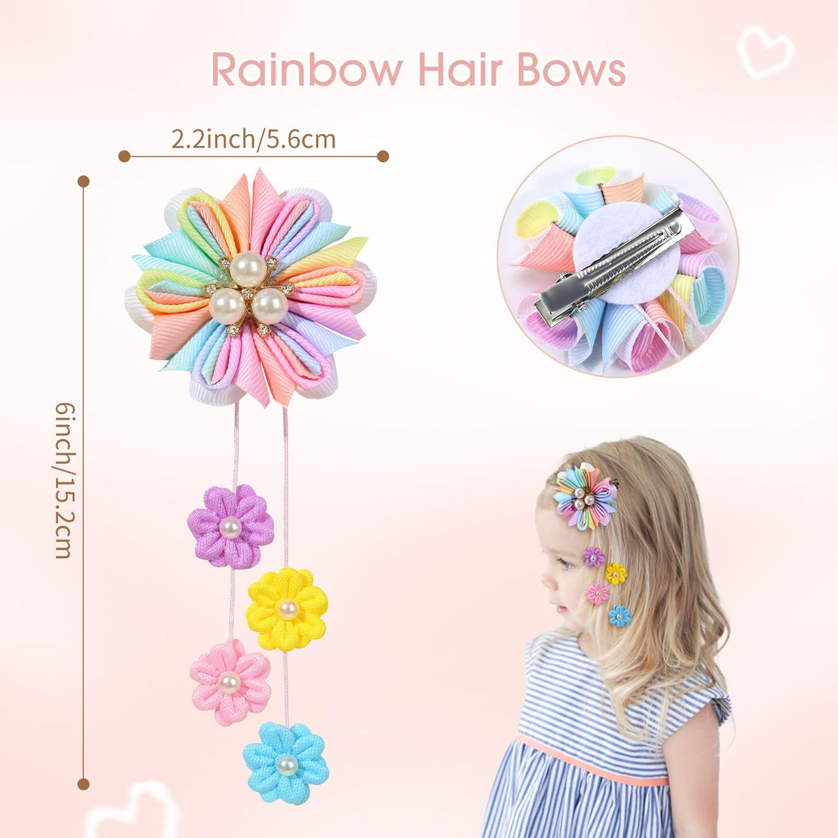 OAOLEER decorative flowers and beads detail adding playful charm and sparkle