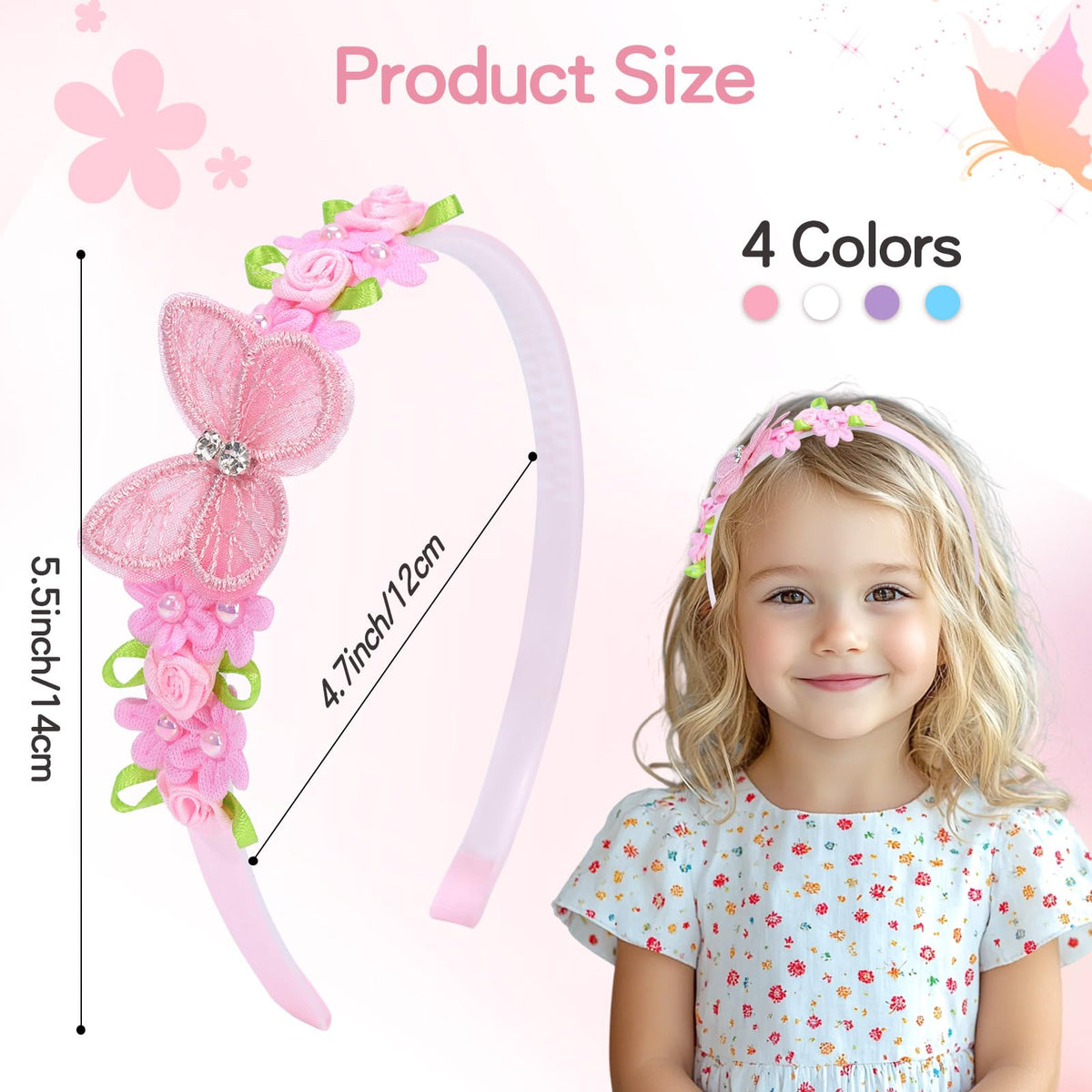 OAOLEER fabric flower texture showing soft material and sparkle