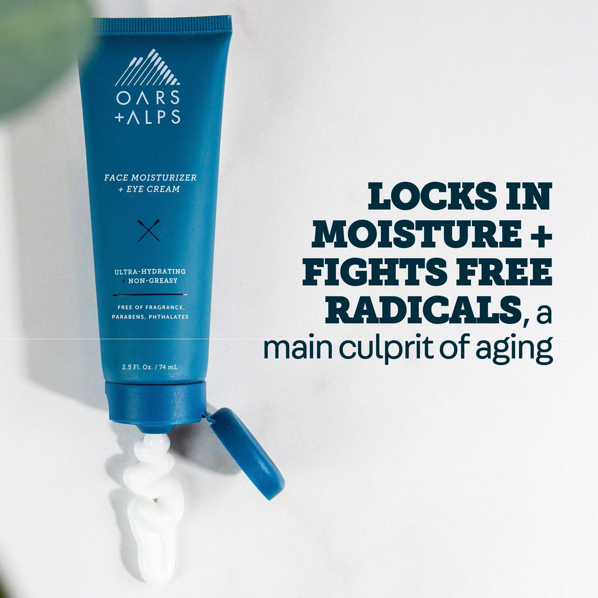 Oars + Alps gentle application under eye to soothe and moisturize