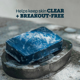 Oars + Alps rich lather in hand delivering deep clean and easy rinse