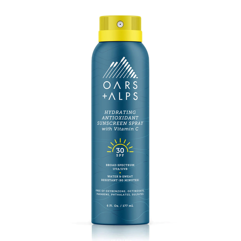 Oars + Alps front packaging showing SPF 30 and benefits