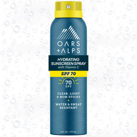 Oars + Alps front packaging showing SPF 50 and benefits