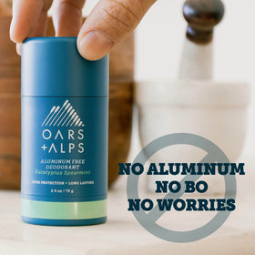 Oars + Alps held in hand to display size for travel and everyday convenience