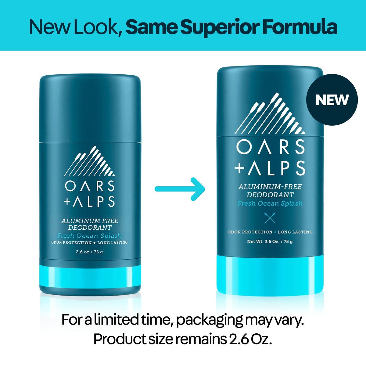 Oars + Alps on bathroom shelf styled to suggest daily grooming routine ease