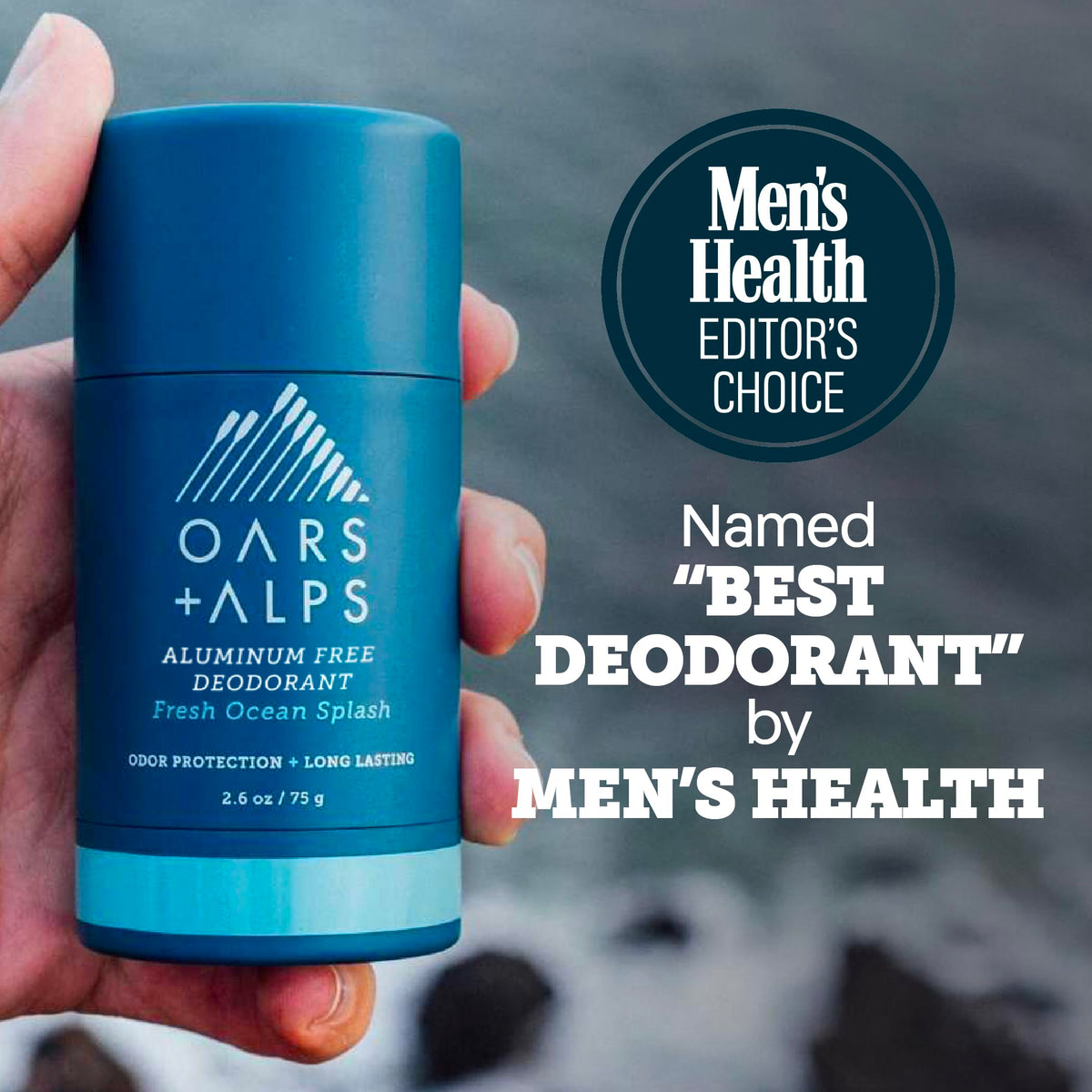 Oars + Alps stick open revealing clear glide for quick dry application