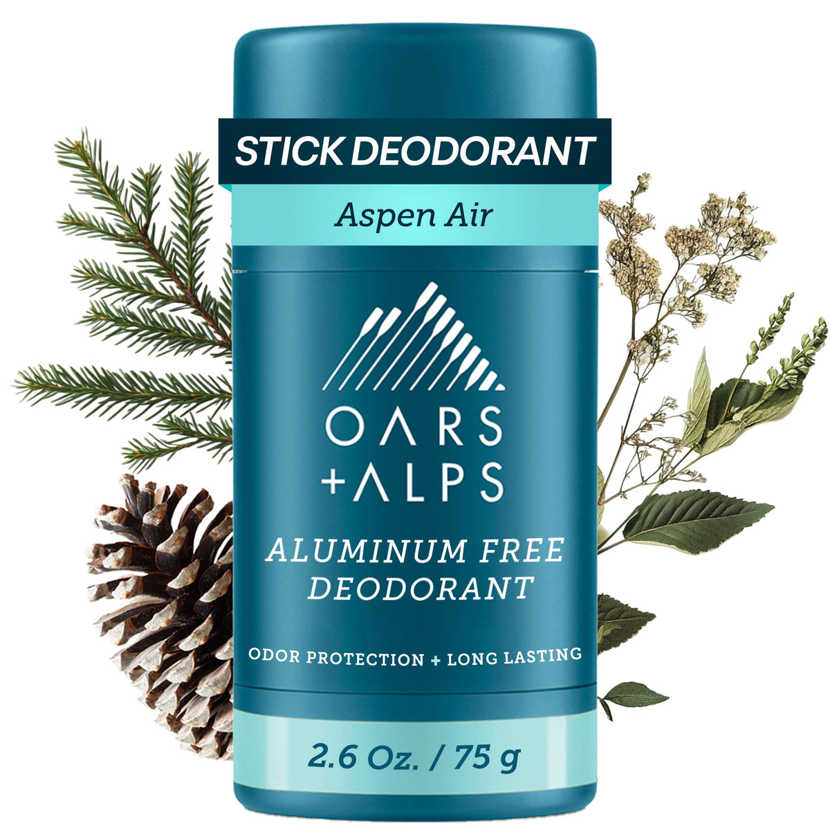 Oars + Alps front packaging showing Aspen Air and clear benefits
