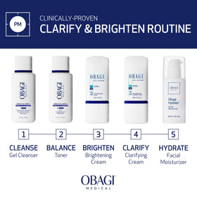 Obagi Medical jar held in hand to show 2 oz scale and travel-friendly size