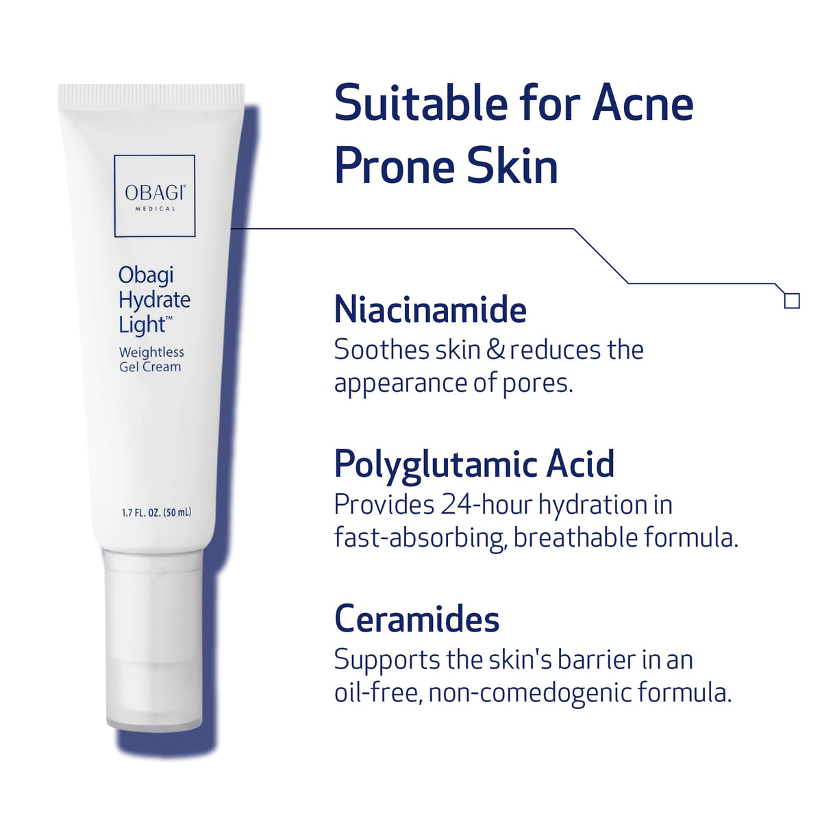 Obagi product label detail showing active ingredients for ingredient transparency and benefit