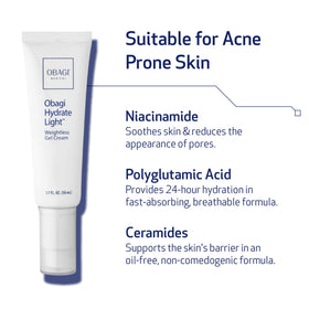 Obagi product label detail showing active ingredients for ingredient transparency and benefit