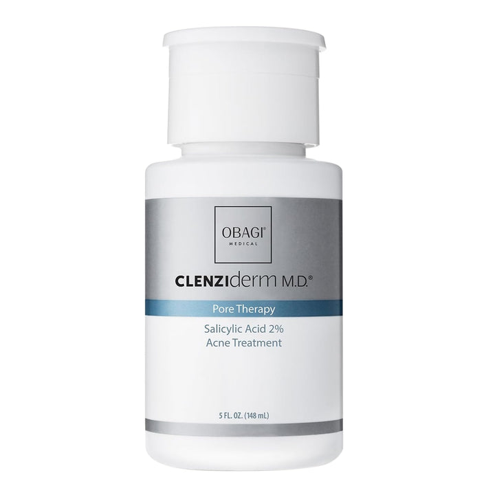 Obagi Medical front bottle view showing clear toner and label benefit