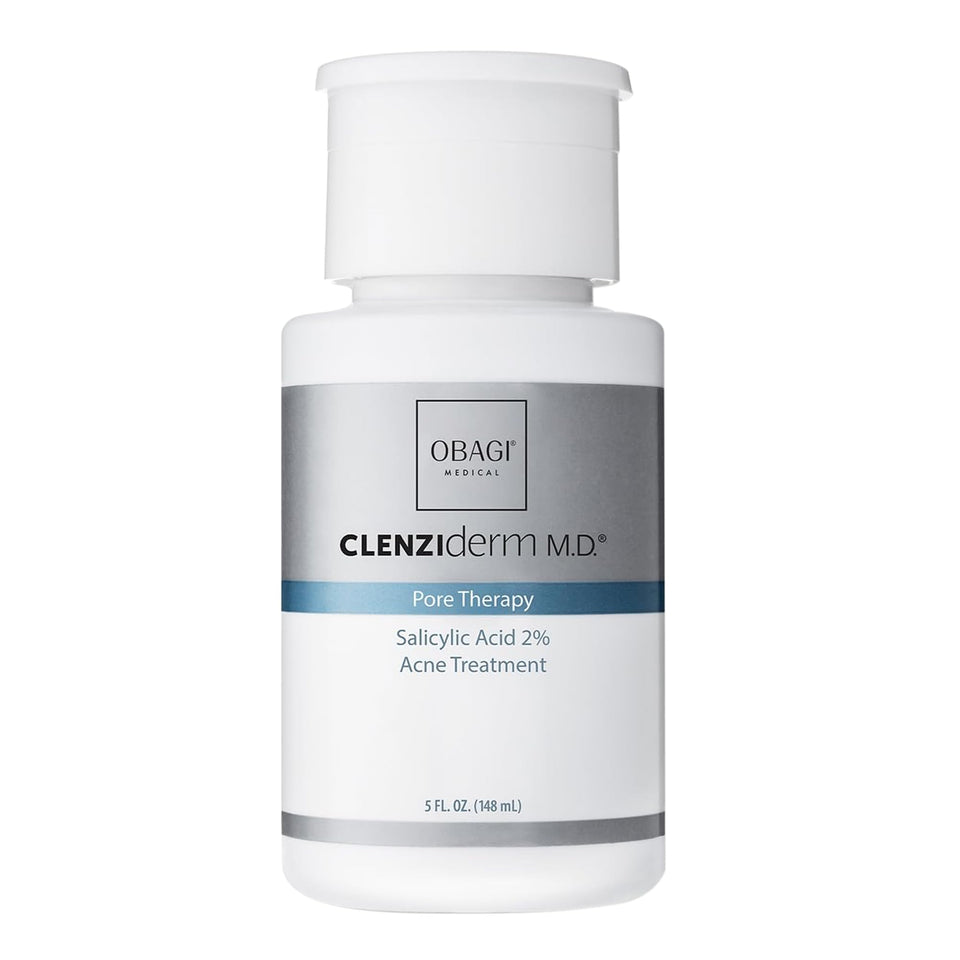 Obagi Medical front bottle view showing clear toner and label benefit