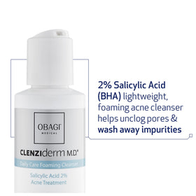 Obagi Medical pump dispenser close-up illustrating easy application and mess-free use