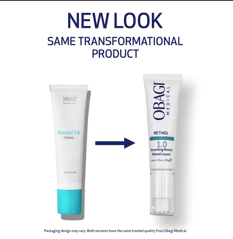 Obagi Medical retinol cream texture close-up displaying smooth, non-greasy finish