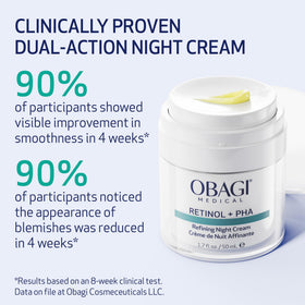Close-up of Obagi Medical label highlighting product name and ingredients
