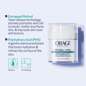 Jar and outer box arranged to show Obagi Medical retail packaging presentation