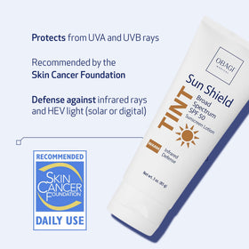 Obagi Medical back label with ingredients and usage benefits