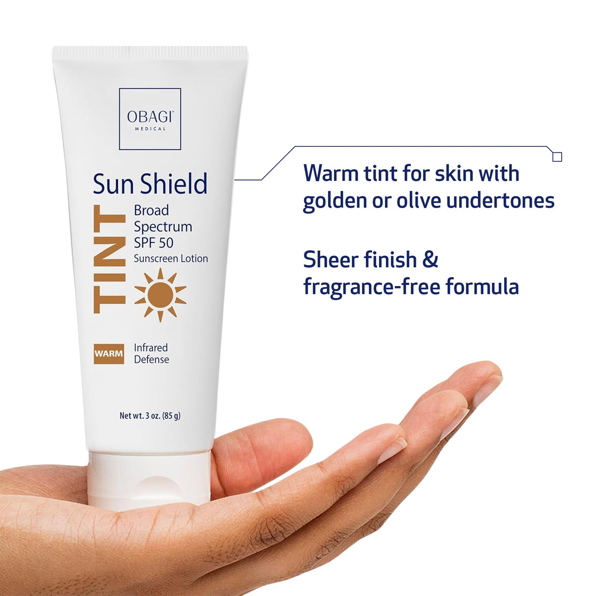 Obagi Medical close-up of sheer texture showing lightweight finish